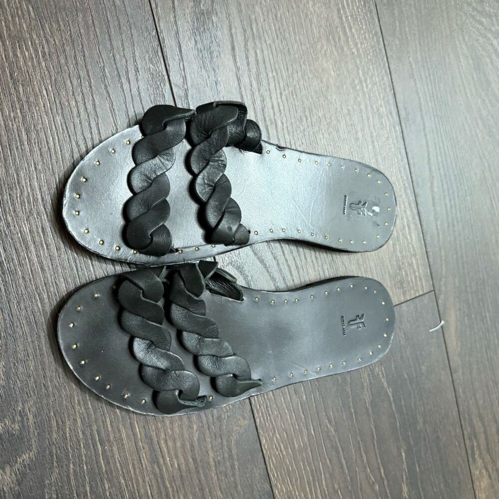 Frye Women’s 8 Black Azalea Braided Sandals